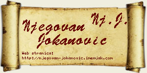 Njegovan Jokanović vizit kartica